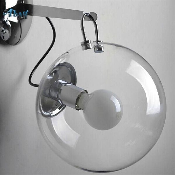 

wall lamp postmodern led glass ball for bedroom bar ktv corridor minimalism living room decoration home deco silver light
