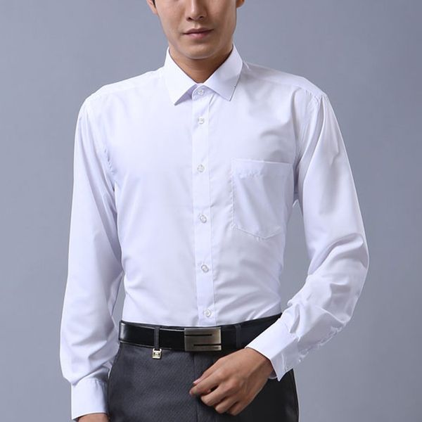 

long men's sleeve white shirt thin disposable t-shirt p performance baihuan, White;black