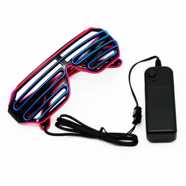 

party luminous glasses el wire neon led sunglasses light up rave costume dj bar birthday decor decoration