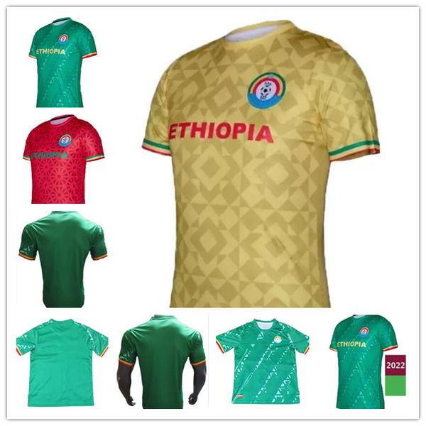 

2021 2022 ethiopia soccer jersey 21 22 etiopia home green away third jerseys maillot de foot maillots football shirt uniforms, Black;yellow