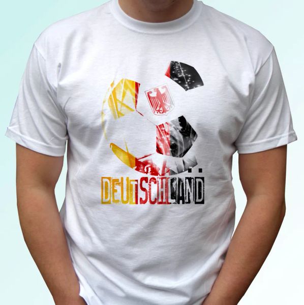 

germany football flag white t shirt deutschland hemd soccer world cup all sizes, White;black