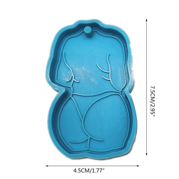 

craft tools d2td diy sketch woman keychain epoxy resin mold jewelry pendant silicone mould