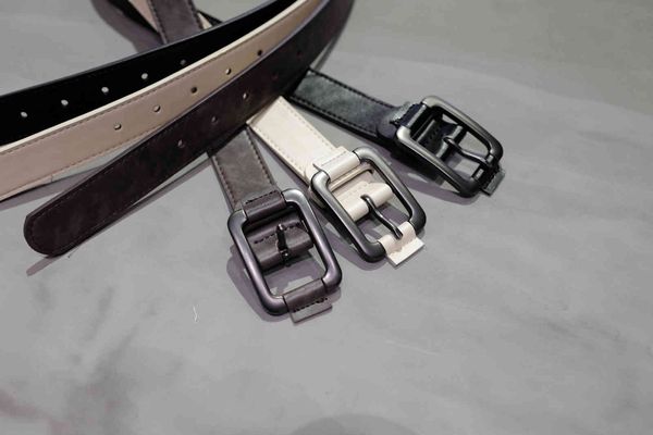 

casual pin buckle men's belt korean version simple versatile student youth trouser narrow young crowd, Black;brown