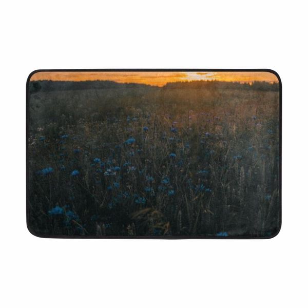 

bath mats lavender printed mat non-slip flannel carpet kitchen bathroom door christmas decoration for home