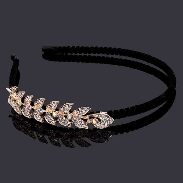 

hair jewelry accessories 2021 alloy korean hoop temperament lady crown fashion diamond, Golden;white
