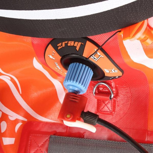 

rafts/inflatable boats inflatable boat pump adaptor standard schrader conventional air adapter spoke plate attachment sky blue