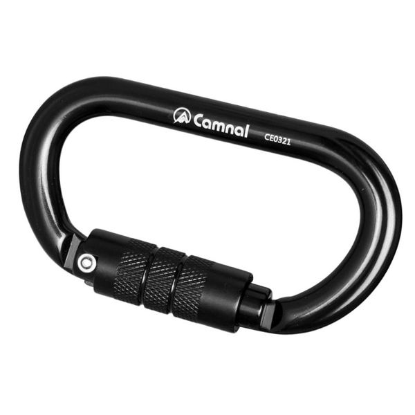 

cords, slings and webbing aluminum carabiner clip hook d-ring outdoor camping screw lock buckle 1pc