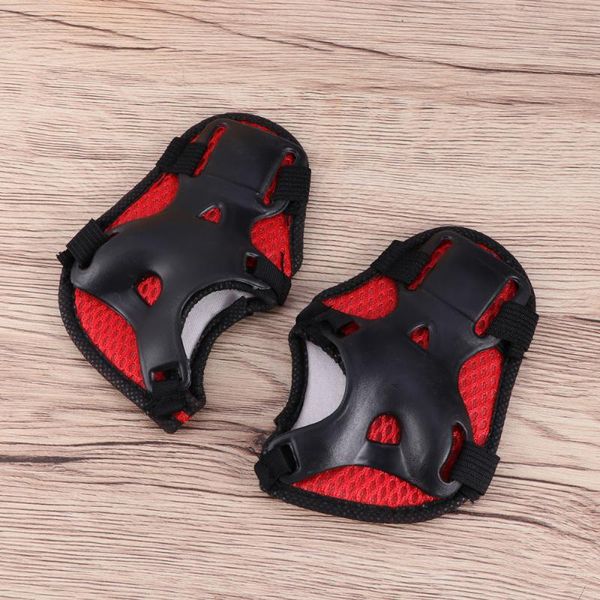 

6pcs useful skating gear skateboard protective bicycle knee protection equipment set elbow pads for kids child &, Black;gray
