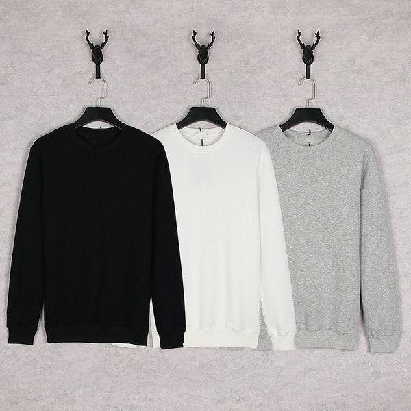 

famous designer men's pullover hoodie sweater simple wild embroidery spring autumn season black and white gray m-xxxl size