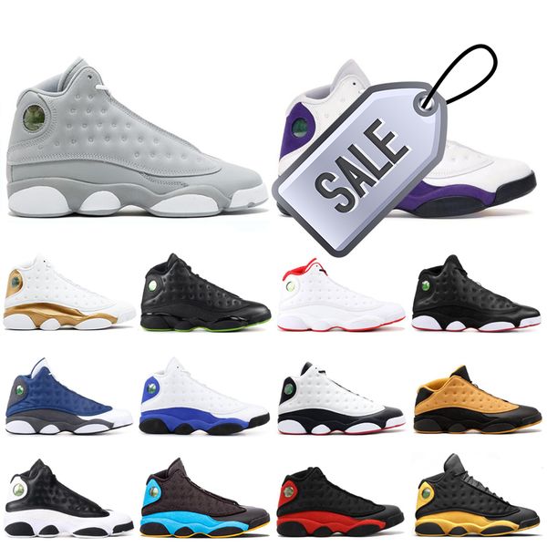 

2022 13s men basketball shoes black cat hyper royal chris pauls days-cp3 court purple he got game playoff 13 mens sports sneakers 7-13