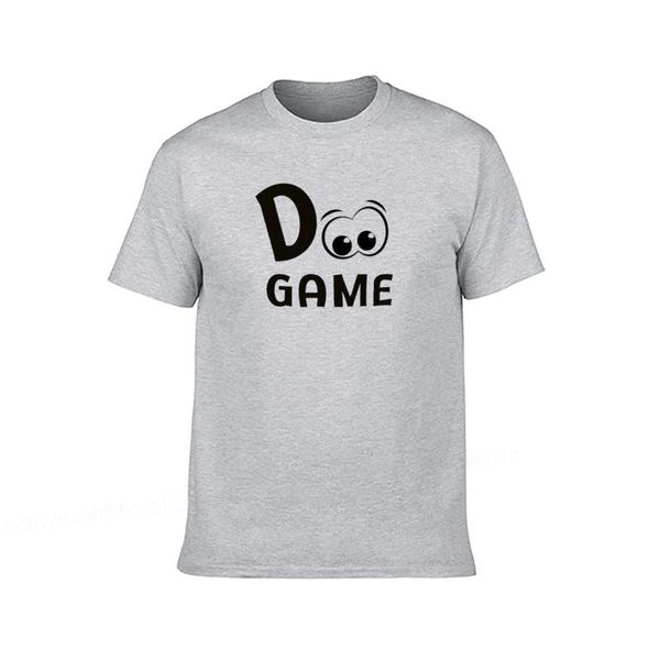 

men's t-shirts doogame logo summer casual tee printing funny short sleeve novelty tshirt t shirt plus size clothes, White;black
