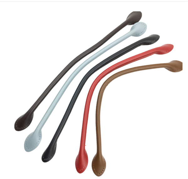 

bag parts & accessories 10pcs 38cm pu handle for handbag diy, Black