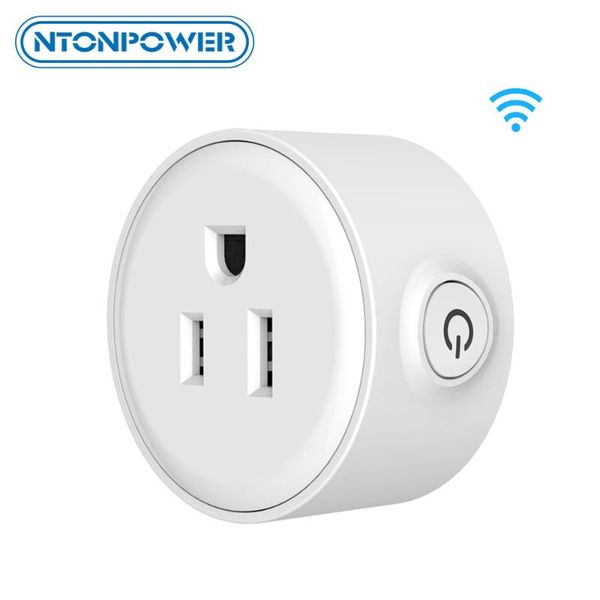 

smart power plugs ntonpower wifi plug electrical outlet switch with alexa google assistant us adapter surge protector socket