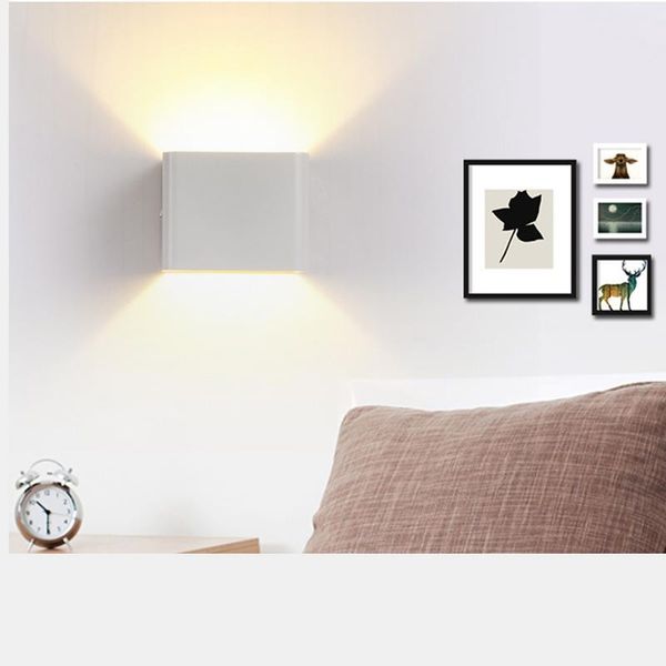 

wall lamp 7w aluminium led light square project for outdoor garden room decor