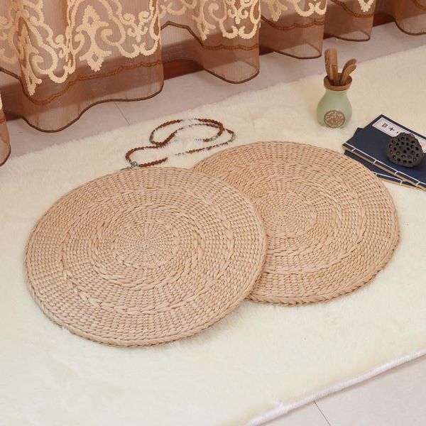

cushion/decorative pillow southeast asia tatami ultra thin cushion yoga mats grass futches pastoral style round natural cattail straw braid
