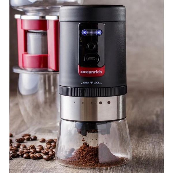 

manual coffee grinders usb charging grinder electric milling machine 20g portable kitchen espresso mill with 5 levels adjustable