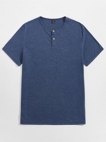 

men button detail solid tee b5yn#, White;black