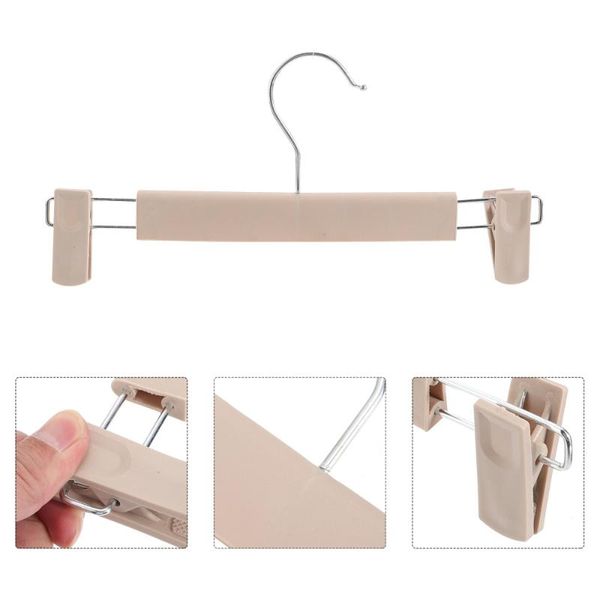 

hangers & racks 10pcs pants skirt hanger with clips clothing display closet rack