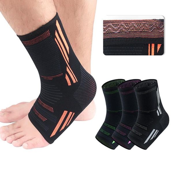 

ankle support compression sports foot socks men women anti fatigue circulation brace swelling relief, Blue;black