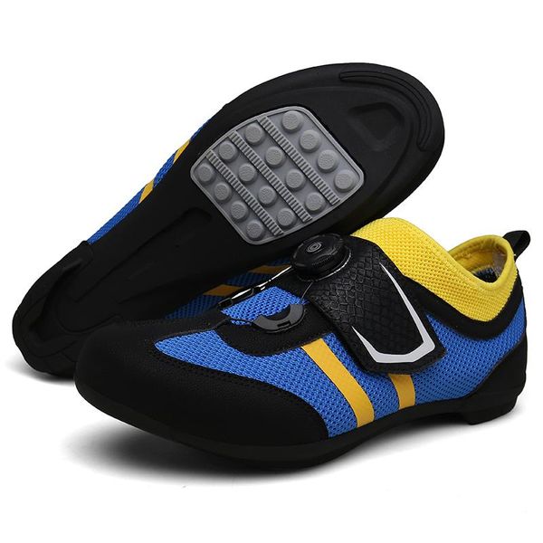 Ultime scarpe da ciclismo Bici da strada Gomma con fondo duro Tacchetti da montagna Bicicletta Taglia piatta 36-45 Calzature