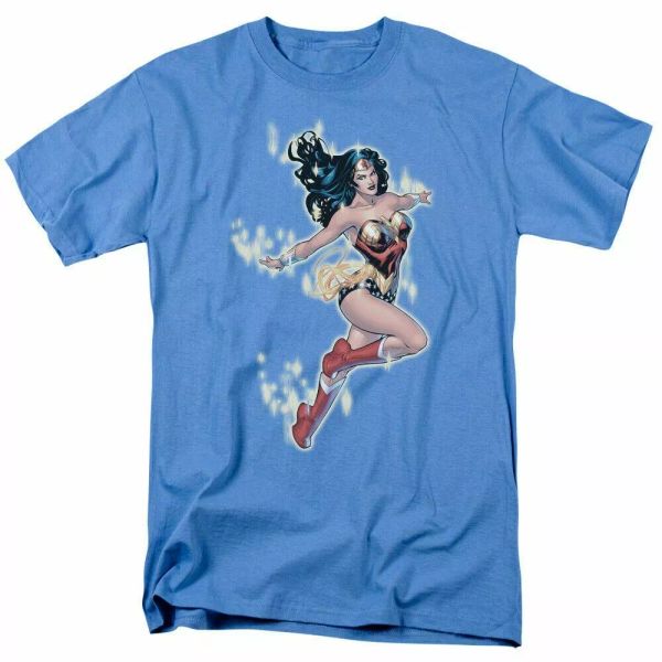 

wonder woman simple wonder t shirt mens licensed dc comics tee carolina blue, White;black