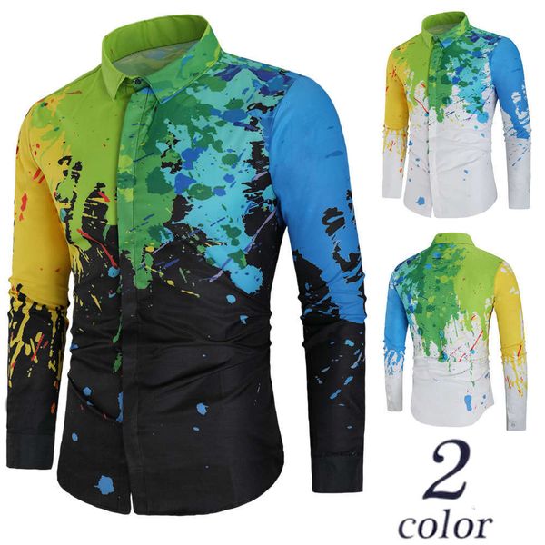 

men's casual shirts shirtdc92 long sleeve printed shirt for men mzt0, White;black