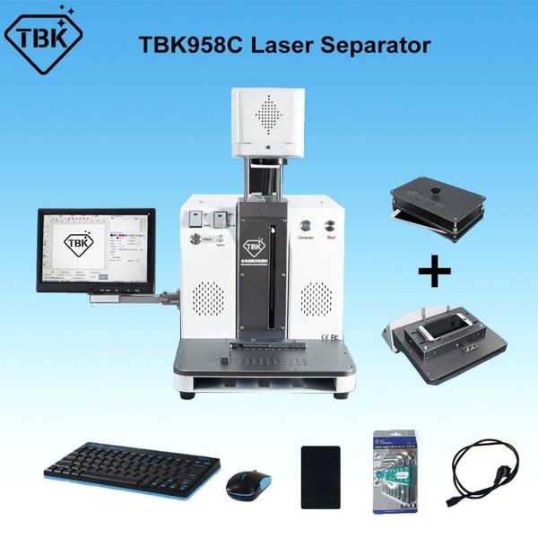 

power tool sets auto focus laser separating engraving marking machine for back glass remover mobile phone tbk958c rear cover removal