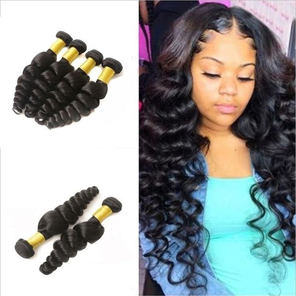 

real wig curtain peruvian loose wave virgin human hair, Black