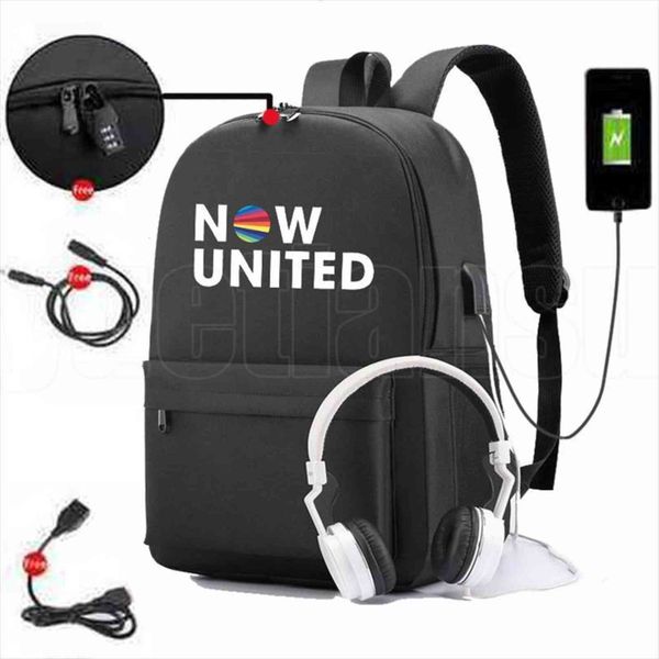 

now united backpack zipper usb charging bags men anti theft un team bag school for teenage girls lyrics fashion