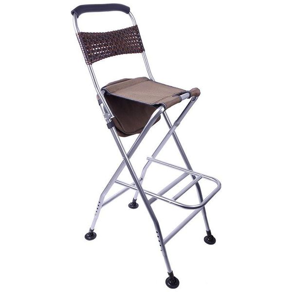 

stainless steel bridge fishing chair folding outdoor camping liftable raft portable high stool accessories