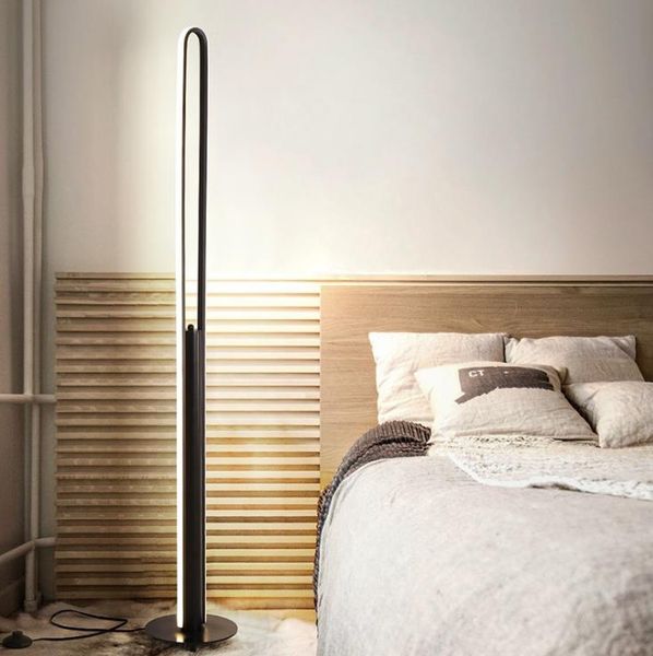 

floor lamp modern minimalist creative nordic style net red living room bedroom bedside led art ins vertical table lamps