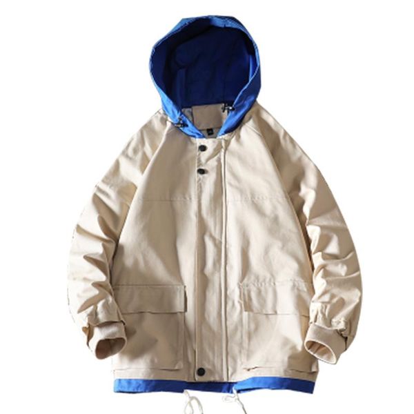 

men's jackets arrived hooded men autumn casual windbreaker 2021 fashion baseball coats harajuku bomber jacket, Black;brown