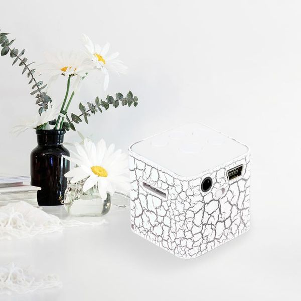 

mini speakers portable speaker colorful crack led light small sound box cube support micro sd/tf card extroverted mp3 player