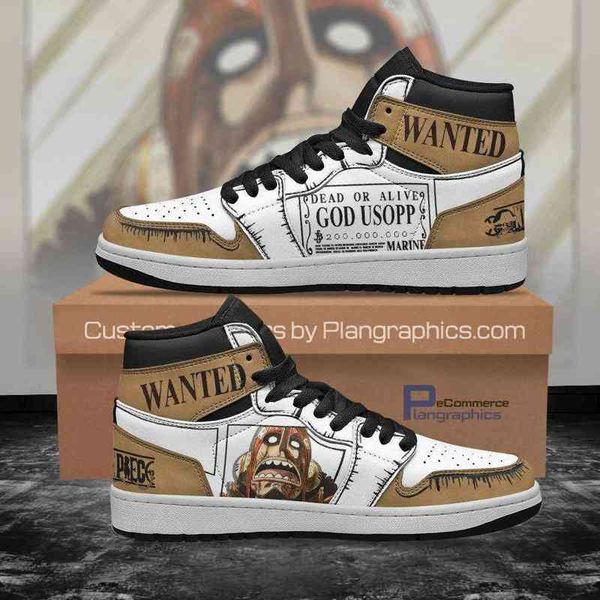 

luxury printed shoes custom usopp wanted sneakers mens sport footwear diy trainers