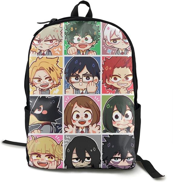 

backpacksamazon.com: my hero academia traveling backpack college backpack student bookbag multipurpose daypacks