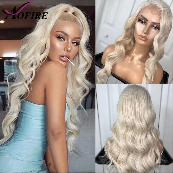 

body wave lace front wig 613 frontal honey blonde wigs for women human hair grey colored1, Black;brown