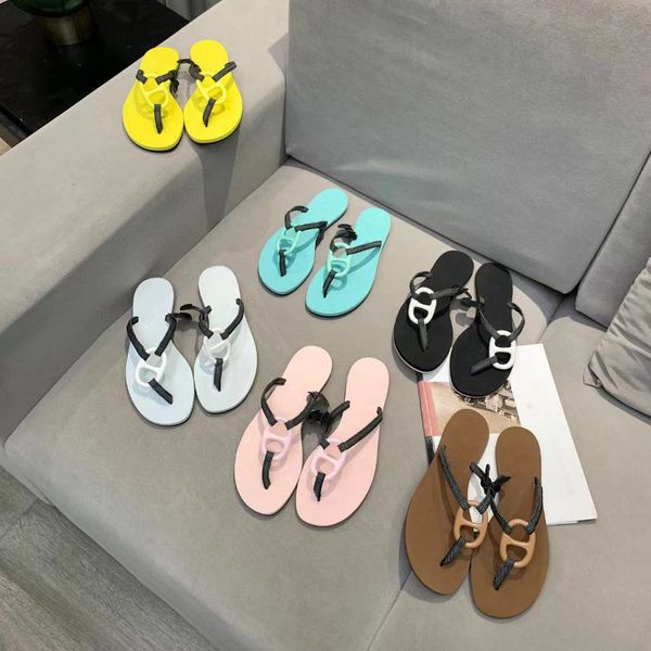 

2021 womens slippers luxury designer sandals summer fashion wide eva flip flops beach shoes with box size 35-41, Black