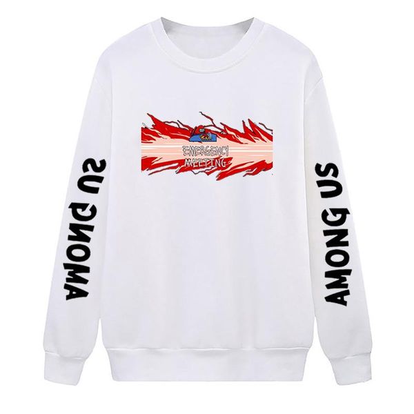 

game emergency meeting man hoodies sweatshirts woman hoodie sweatshirt spring autumn crewneck pullover streetwear hoody women's, Black
