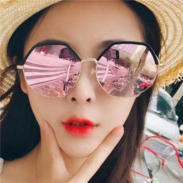 

sunglasses irregular y2k women 2021 quality alloy frame shades goggle sun glasses eyewear uv400 gafas de sol mujer, White;black