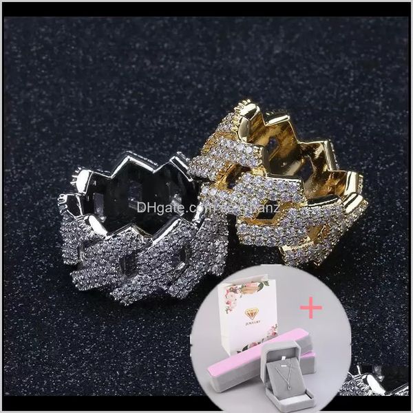 

with side stones rhombic ring punk rock hip hop trendy jewelry box bag male rings gold sier color ornaments ono16 zo7i0, Silver