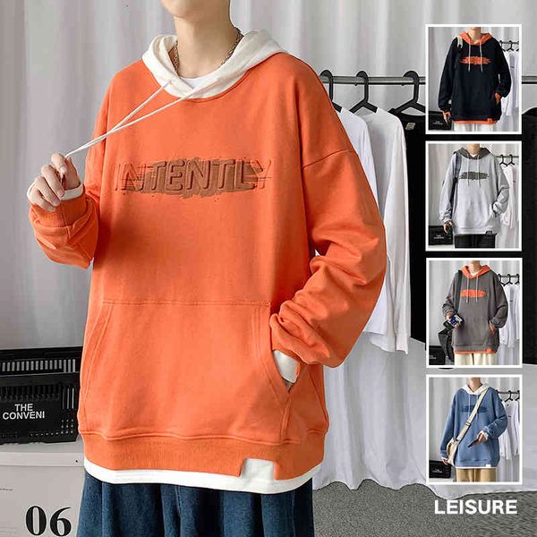 

men's hoodies & sweatshirts spring fall casual skateboarding new hip hop hoodies shirts streetwear a black-white garment clothe ah