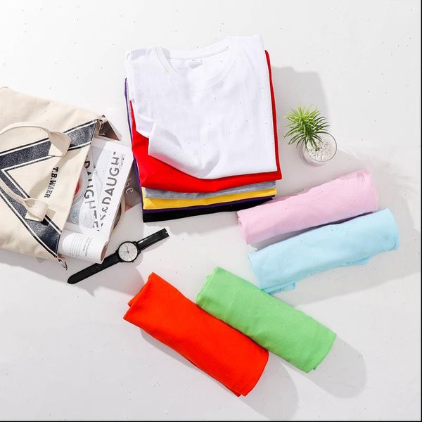 

tee shirt womens t shirts solid color basic women casual o neck harajuku summer female korean white tshirt streetwear