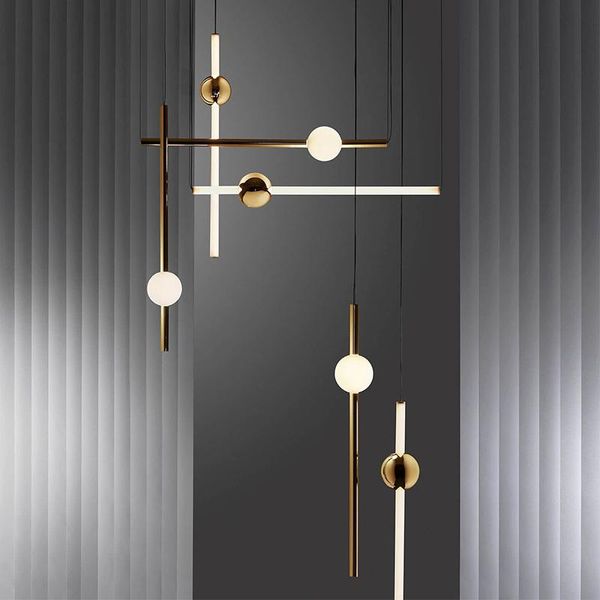

pendant lamps post modern vertical horizontal led light long tube hanging lamp for living guest dinning room bedroom