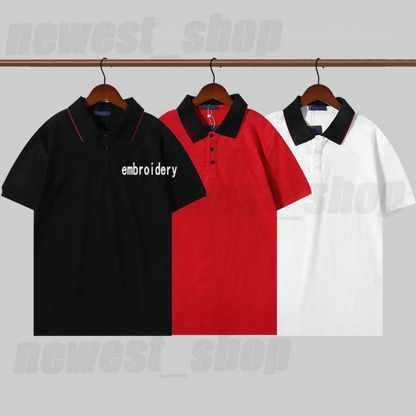 

spring summer for men's polos women designer luxury t shirts embroidery letter cotton t-shirt dress polo tshirt tee shirt casual top, White;black