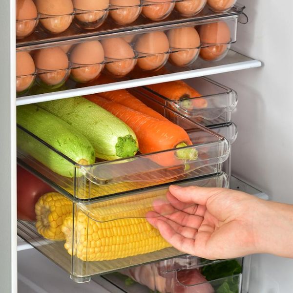 

storage bottles & jars 2pc/set soda can box kitchen fridge drink bottle holder refrigeration organizer beer coke medium