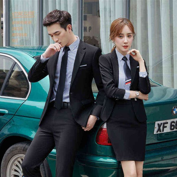 

luxury suits blaze men's busins slim profsional women's fashion party suit car shop bank black