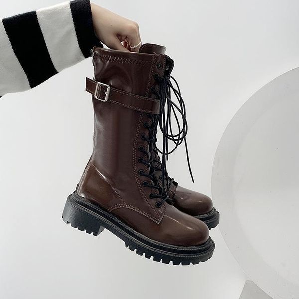 

boots women's rubber clogs platform rain med pu hoof heels basic, Black