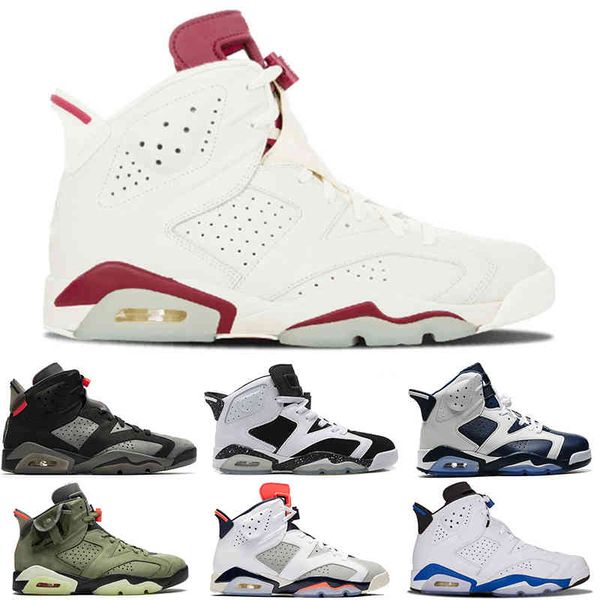 

original 2021 new men 6s basketball shoes 6 jumpman alternate angry bull black cat carmine dmp hare infrared marron oreo tinker unc sneakers
