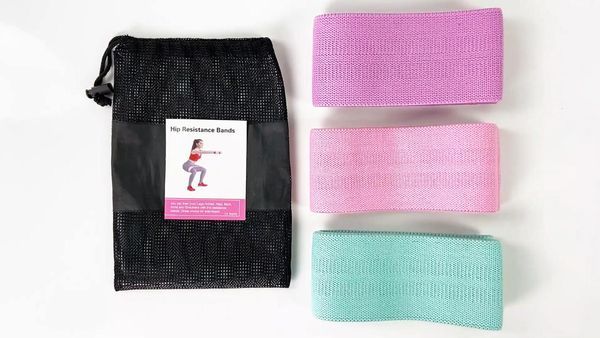 

samples facory price non-rolling hip circle gym fitness exercise stretching resistance band for booty shaping bands