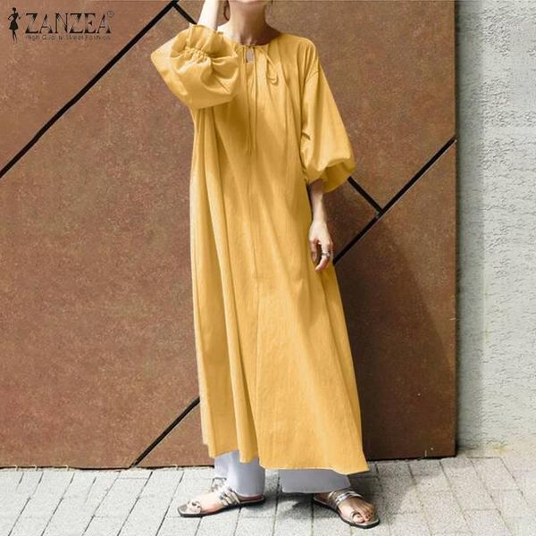 

elegant women long lantern sleeve ruffles dress fashion sundress casual spring party vestido kaftan robe femme 5xl dresses, Black;gray